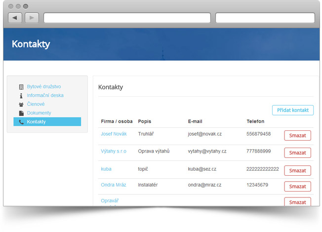 app-kontakty
